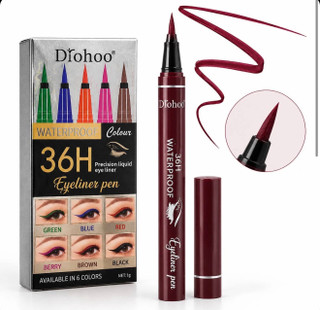 خط چشم ماژیکی زرشکی ضدآب Drohoo